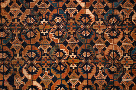 a beautiful and colored turkish kilimの写真素材