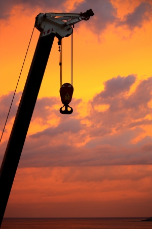 Crane with hook 2の写真素材