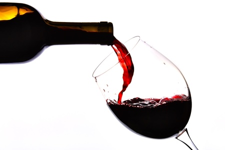Glass of red wine 2の写真素材