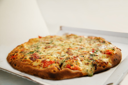 Take-away pizzaの写真素材