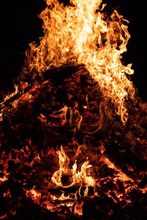 Fire and flames, abstract effectの写真素材