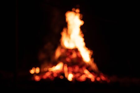 Blurry fire and flames, abstract effectの写真素材