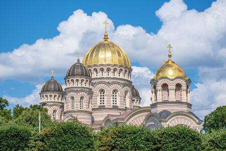 Beautiful Riga Russian Orthodox Church, Latvia, Europe