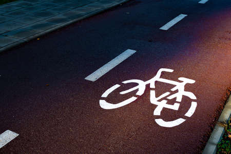 Sustainable transport. Bicycle traffic signal, road bike