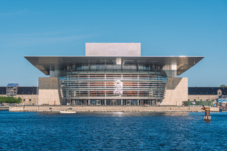 Copenhagen, Denmark - May 23 2022: Copenhagen Opera House, national opera house of Denmark, and among the most modern opera houses in the world located on the island of Holmenのeditorial素材