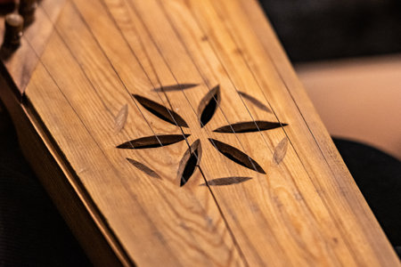 Kankles, Lithuanian plucked string instrument belonging to the Baltic box zither family known as the Baltic psaltery, in Latvian kokles, Estonian kannelの写真素材