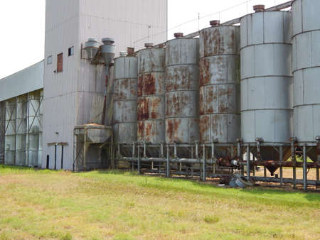 Grain Siloの写真素材
