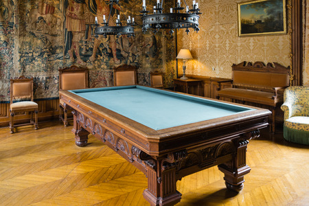 Billiard room in the castle