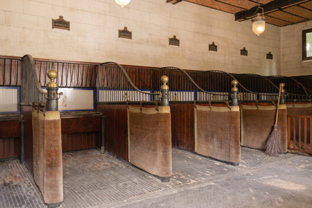 Stable in the castle of Chaumont sur Loire - Franceのeditorial素材