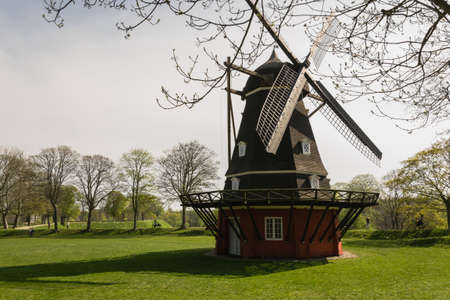 Traditional dutch windmills