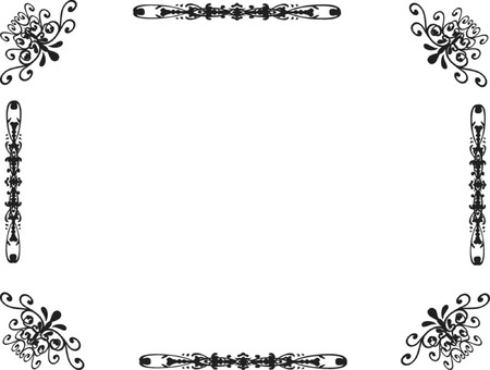 vector frame illustrationのイラスト素材
