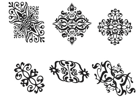 vector illustration  ornamentsのイラスト素材