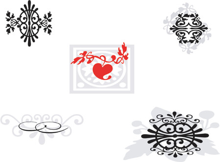 vector illustration  ornamentsのイラスト素材