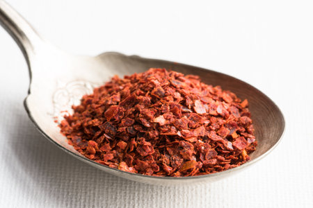 Aleppo Peppers on a Spoon