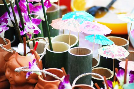 Colourful craft decorationsの写真素材