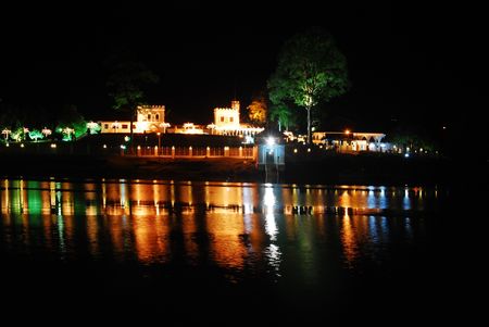 Malaysia, Borneo, Sarawak, Kuching, Palace of the White Rajahsの写真素材