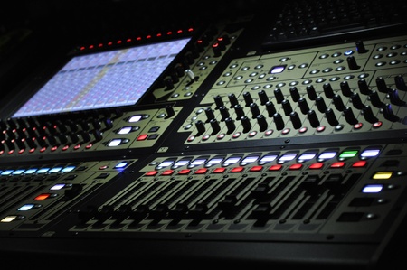 Light and Sound Control Consoleの写真素材