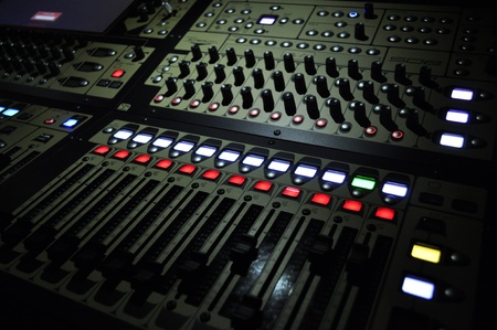 Light and Sound Control Consoleの写真素材