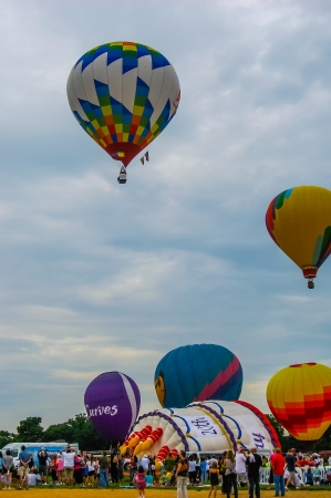 Annual Hot Air Balloon Race, St Louis MOのeditorial素材