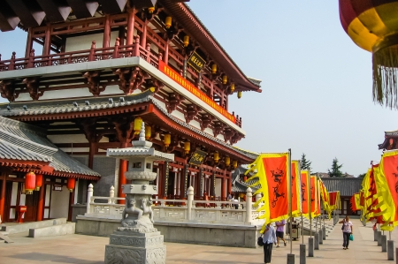 Traditional Chinese Pagodas in scenic locationsのeditorial素材