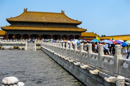 Views of the Forbidden City in Beijing Chinaのeditorial素材