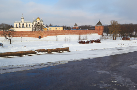 Russia.Novgorod the Great. Kremlinのeditorial素材