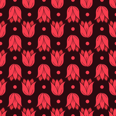 Beautiful seamless pattern with flowers. Vector illustration. Summer designのイラスト素材