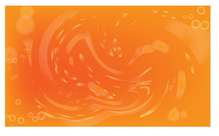 Orange bokeh abstract light background. Vector illustrationのイラスト素材