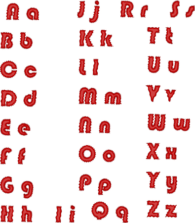 Colorful jelly alphabets for kids. Isolated illustrationのイラスト素材