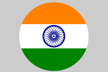 Creative national flag color design on shiny background for Indian Independence Day celebration.のイラスト素材