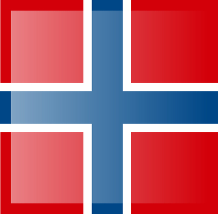 Norway flag, official colors and proportion correctly. National Norway flag.のイラスト素材