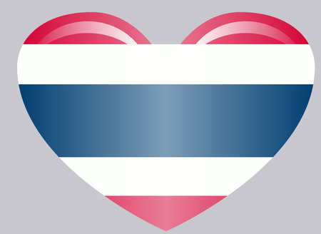 Thailand flag, official colors and proportion correctly. National Thailand flag. Flatのイラスト素材