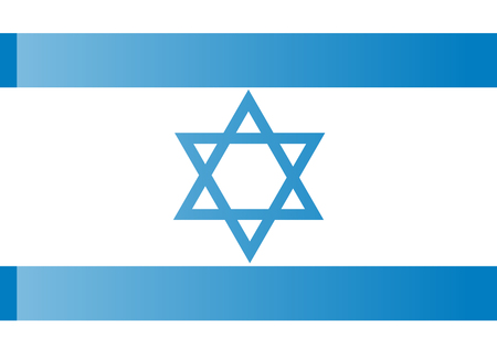 Flag of Israel: rightly proportions and colorsのイラスト素材