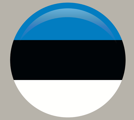 Estonia flag, official colors and proportion correctly. National Estonia flag. Flatのイラスト素材