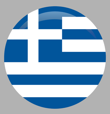 Greece flag, official colors and proportion correctly. National Greece flag. Flatのイラスト素材
