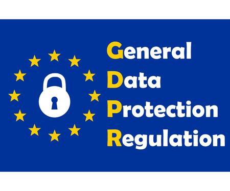 Gdpr concept, data protection, lock locked passwordのイラスト素材