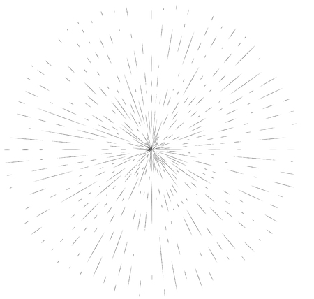 Retro sun bursts, Vintage radiant sun rays shape,  labels or emblems and typography decoration templateのイラスト素材