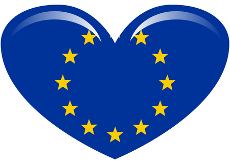 Simple flag of European Union.のイラスト素材