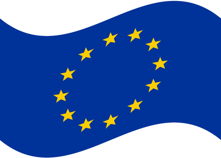 Simple flag of European Union.のイラスト素材