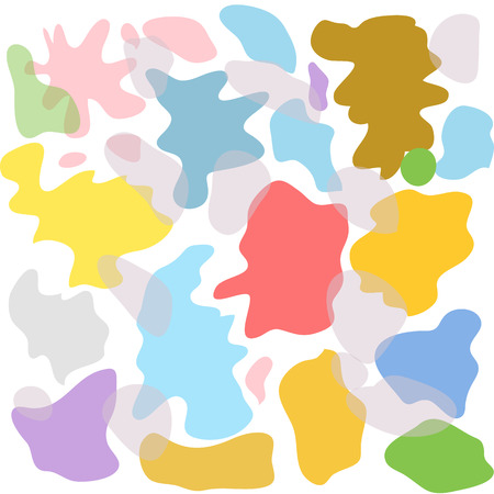 Modern minimal square Memphis shape template in pink, blue, turquoise, black and white color with frame. Business advertising template for social media stories, story, banner, flyer, and brochure.のイラスト素材