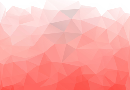 Coral color premium background. Low poly gradient shapes. Rich background, premium triangle polygons coral red design.のイラスト素材