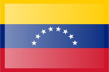 Flag of Venezuela. Civil variant. Accurate dimensions, element proportions and colors.のイラスト素材