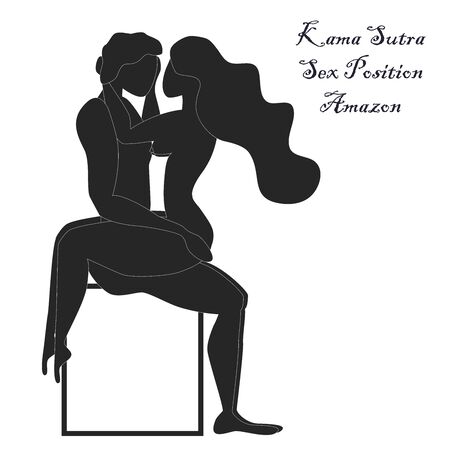 Kama Sutra, a man and a woman have sex. The art of love. Sexual position Amazonのイラスト素材
