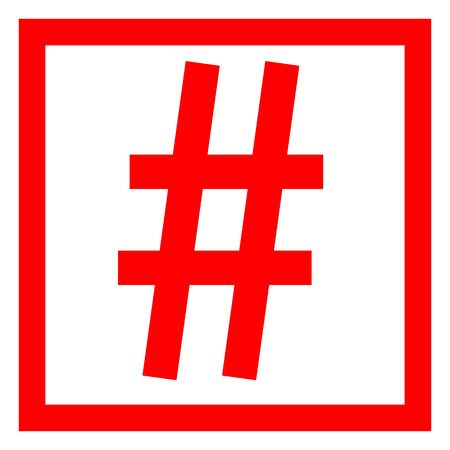 Hashtag icon. Simple element illustration. Hashtag symbol design from Social Media Marketing...