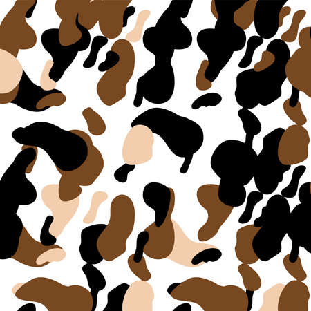 cow spots seamless pattern. Endless texture wallpaper, printing on fabric, paper, scrapbooking.のイラスト素材