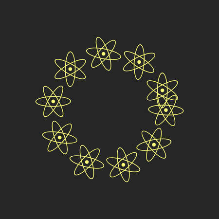 Frame made of stars, bright, white, glowing on a dark background.