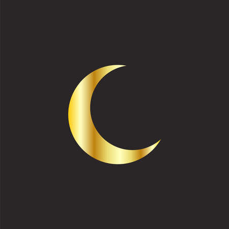 Gold trendy shades phases of the moon, magic astrology and boho. Magic concept, Minimalism. Figure astrology, Boho design, pagan symbols for divination.のイラスト素材