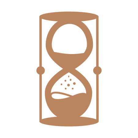 Esoteric symbol. Mystical and magical hourglass design