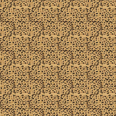 Fashionable Leopard Seamless Pattern. Stylized Spotted Leopard Skin Background for Fashion, Print, Wallpaper, Fabric.のイラスト素材