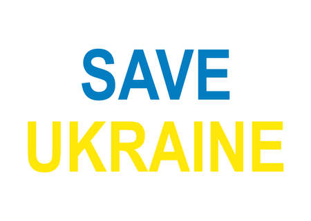 No war in Ukraine. The concept of the Ukrainian and Russian military crisis, the conflict between Ukraine and Russia. Lettering Support, Pray, Superpower, Peace, Freedomのイラスト素材